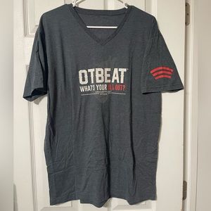 XL Orangetheory Fitness Gray V-Neck TShirt